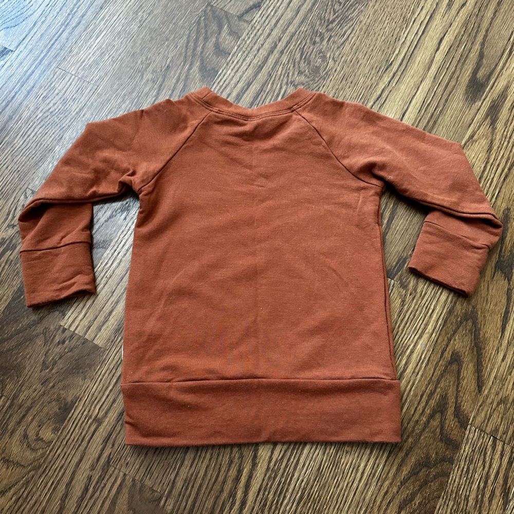 Babysprouts brown raglan sweatshirt, size 18-24M - Picture 3 of 7